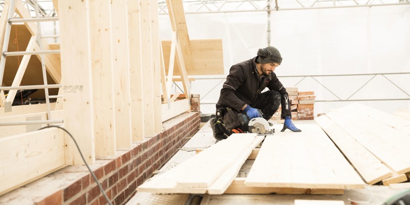 Tømrer arbejder