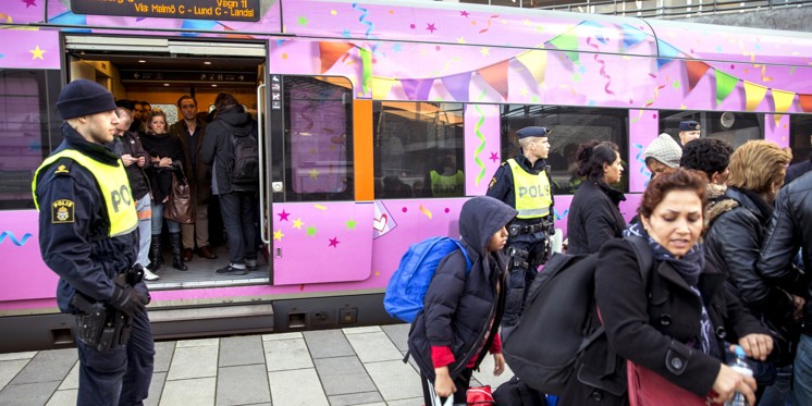 Border control at the Swedisk border