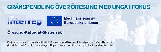 "Grænsependling over Øresund med fokus på unge"-logo