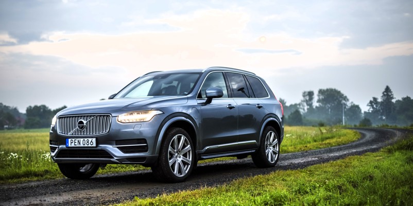 Svensk bil på jordvej