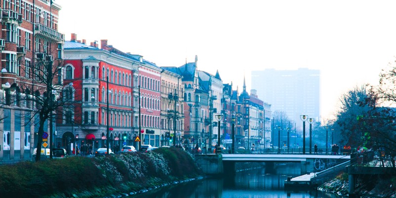 Malmø kanal og husfacader