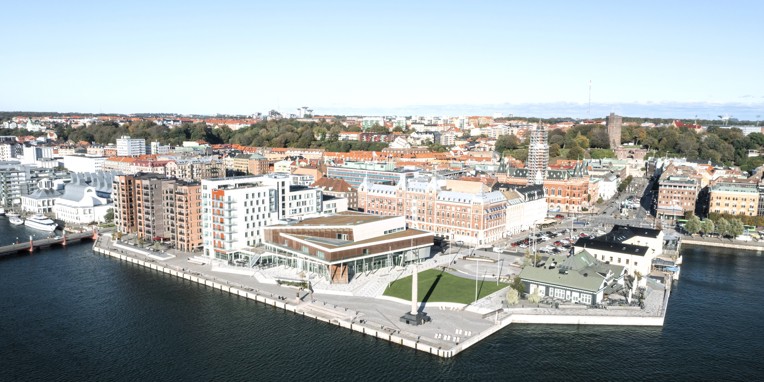 Helsingborg by set fra oven